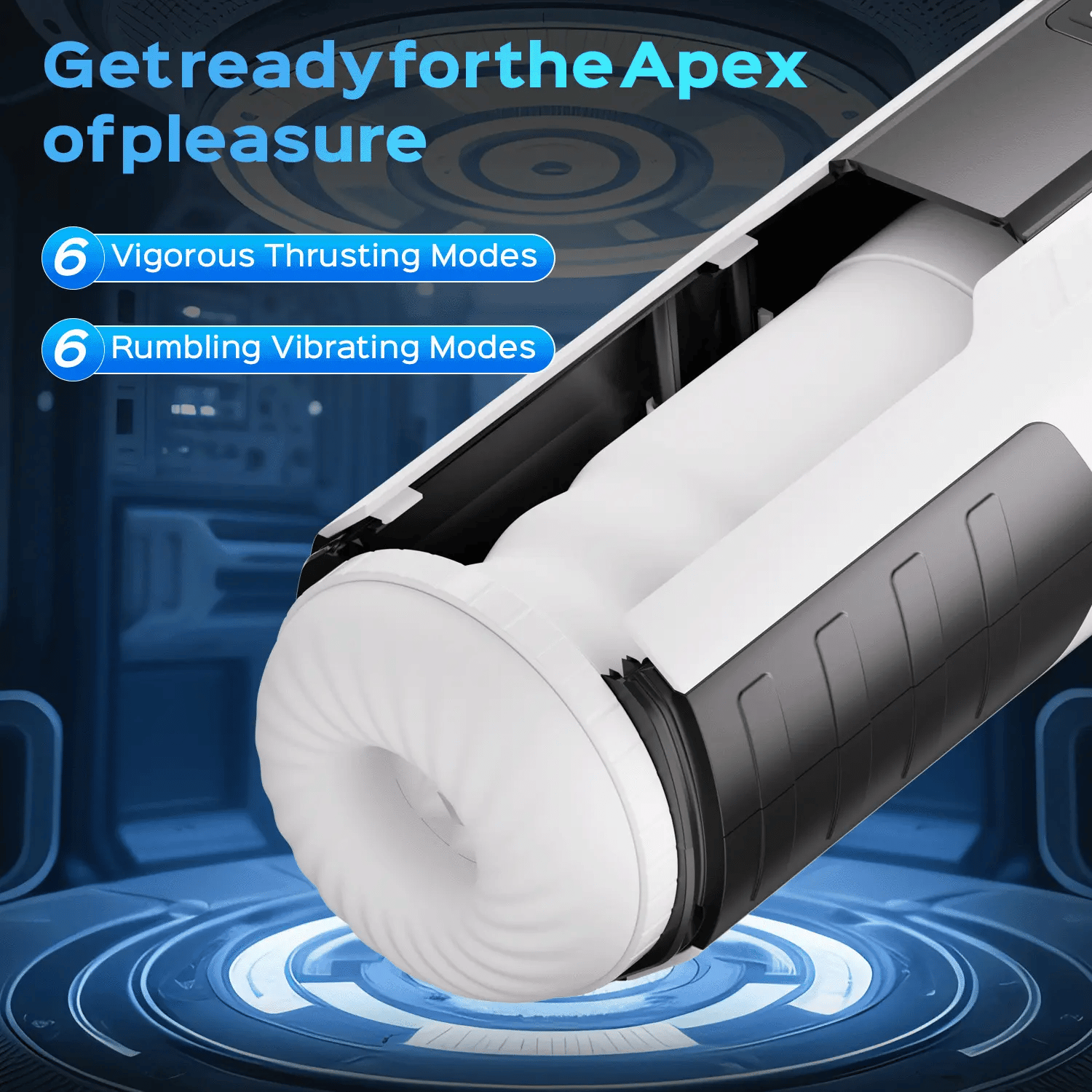 Apex - Vibrating Thrusting & Sucking Automatic Male Masturbator with Heating Mode