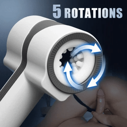 PULSAR - Automatic 5 Telescopic Rotation 7 Vibrations Voyeurism Masturbator