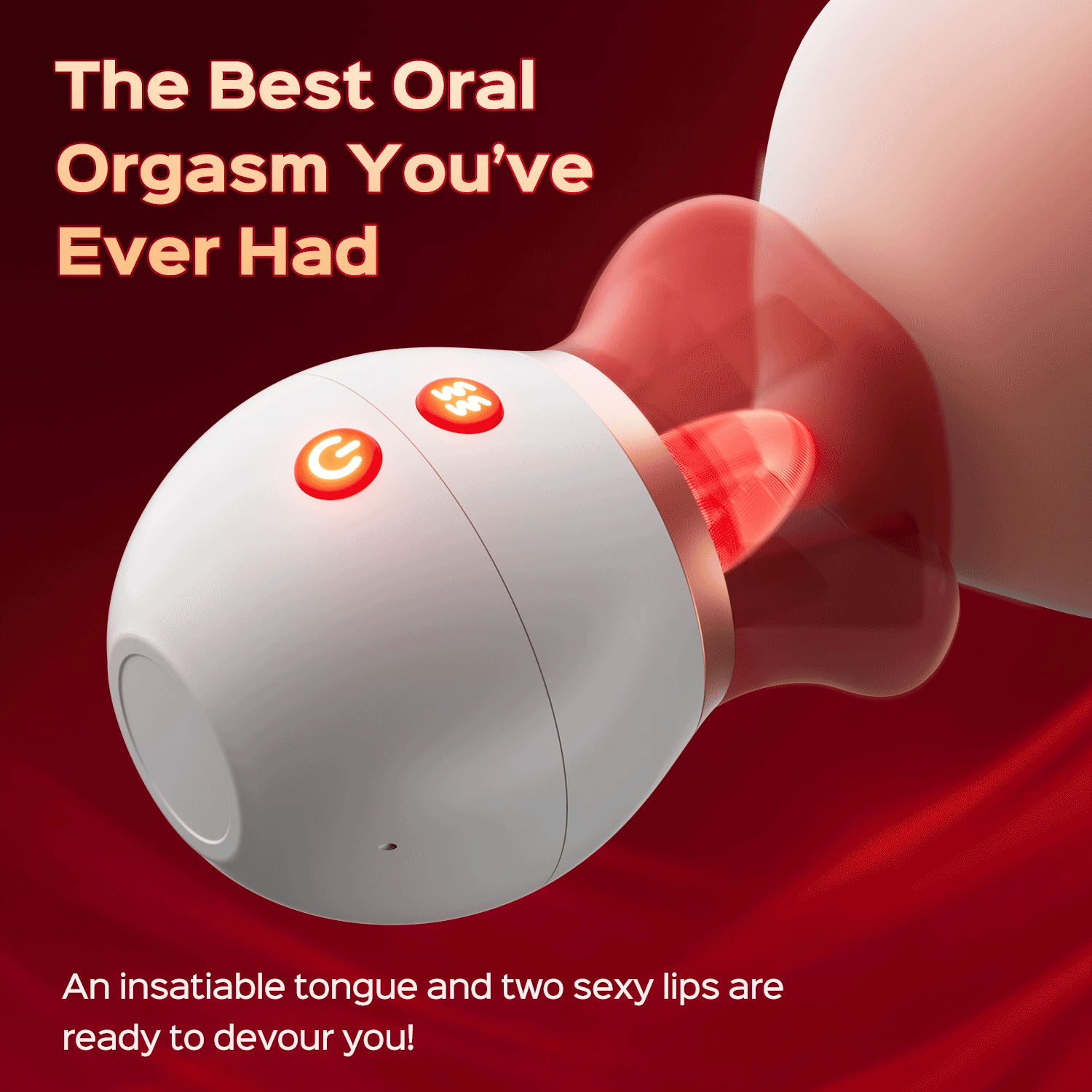 WHIRLY – 3-in-1-Vibrator zum Saugen in Mundform, 10 Zungen leckender Klitoris-Stimulator