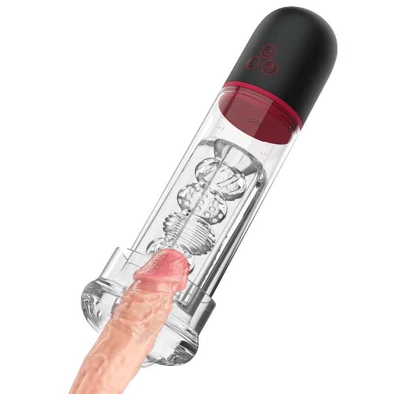 Kian - Taza de masturbación 2 en 1 y bomba de succión para pene