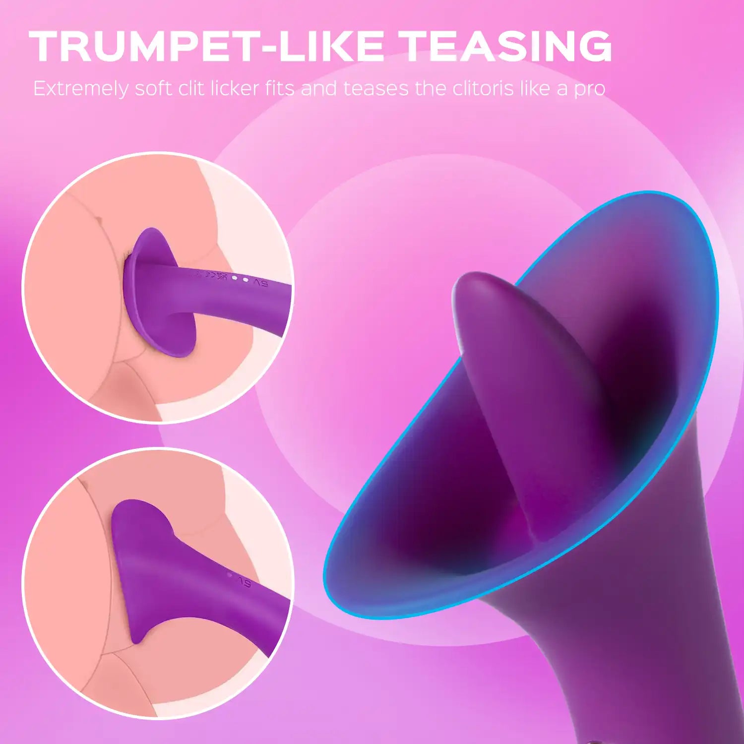 Adele - Clit Licking Tongue Vibrator with G Spot Stimulator