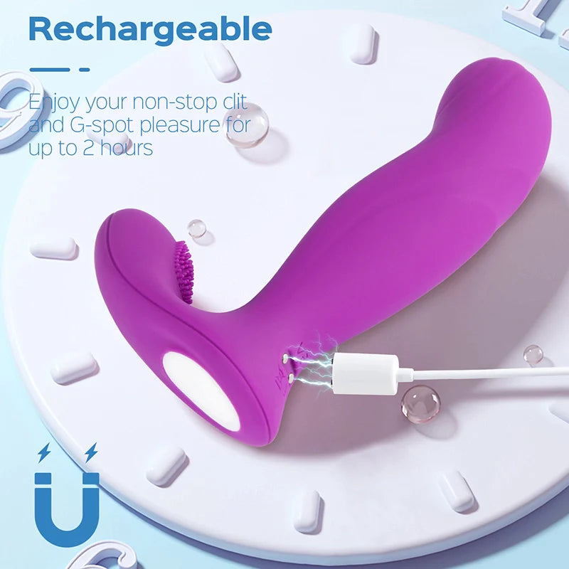 Allure - Vibratore indossabile per punto G con stimolatore del clitoride