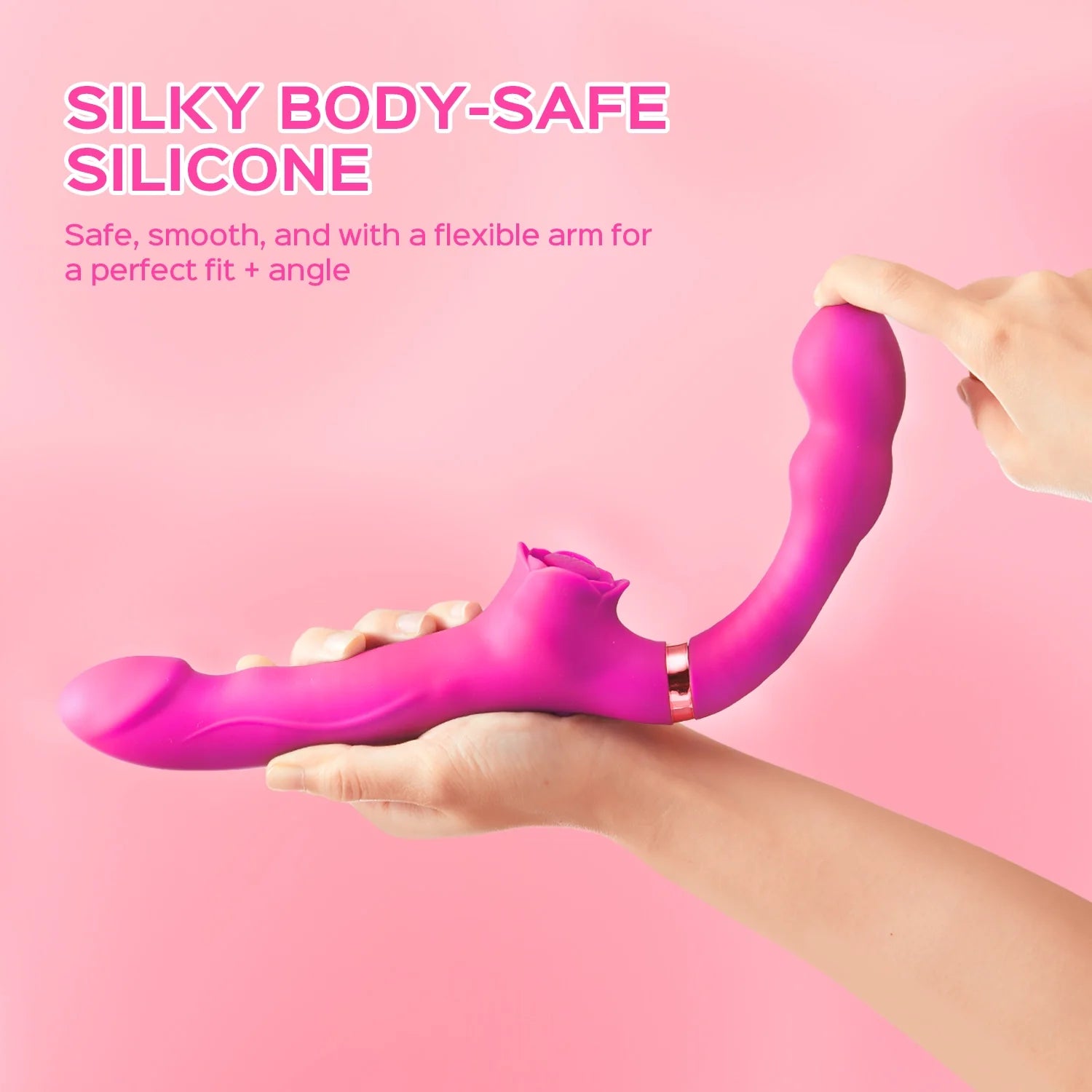 Bloom - Remote Control Tapping & Vibrating Strapless Strap-On