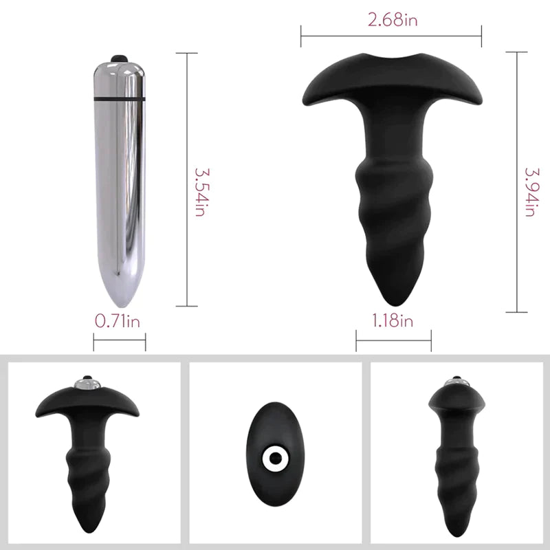 Corkscrew - Anal Sex Toy Vibrating Butt Plug