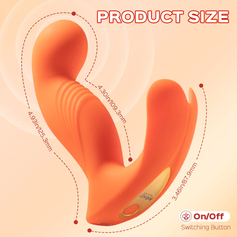 Crave 3 - Vibratore del punto G con testina massaggiante rotante e solletico per il clitoride