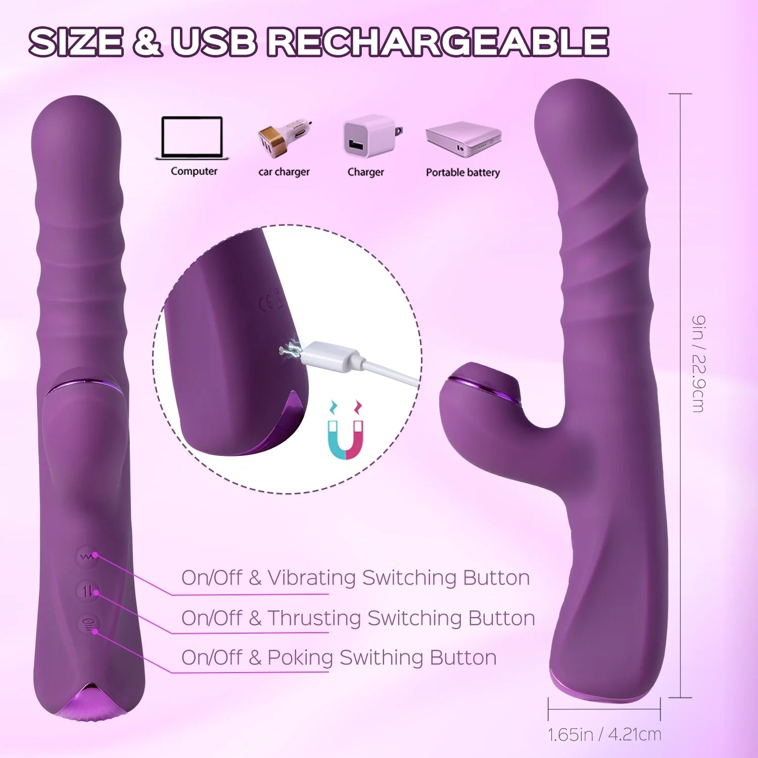 Elise – Klitoris-Stoßstimulator, stoßender G-Punkt-Vibrator