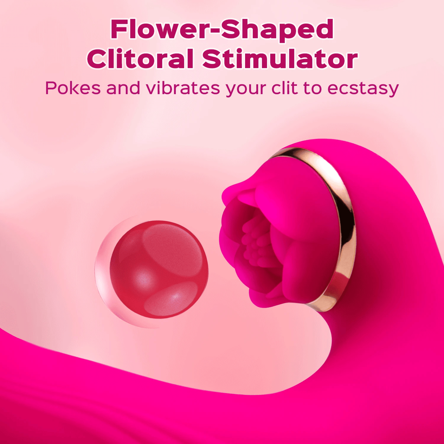 Flora - Tapping Vibromasseur point G Stimulateur de clitoris vibrant pulsé
