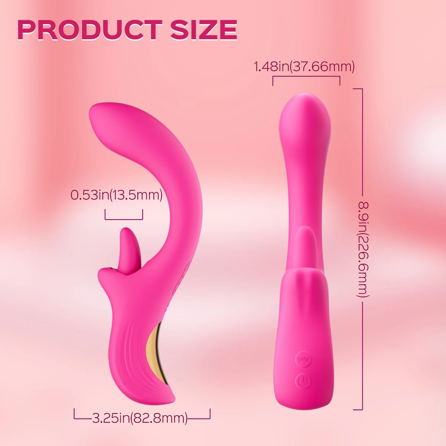 G-Lick - Curved G-Spot Vibrator & Rotating Tongue Clitoral Stimulator