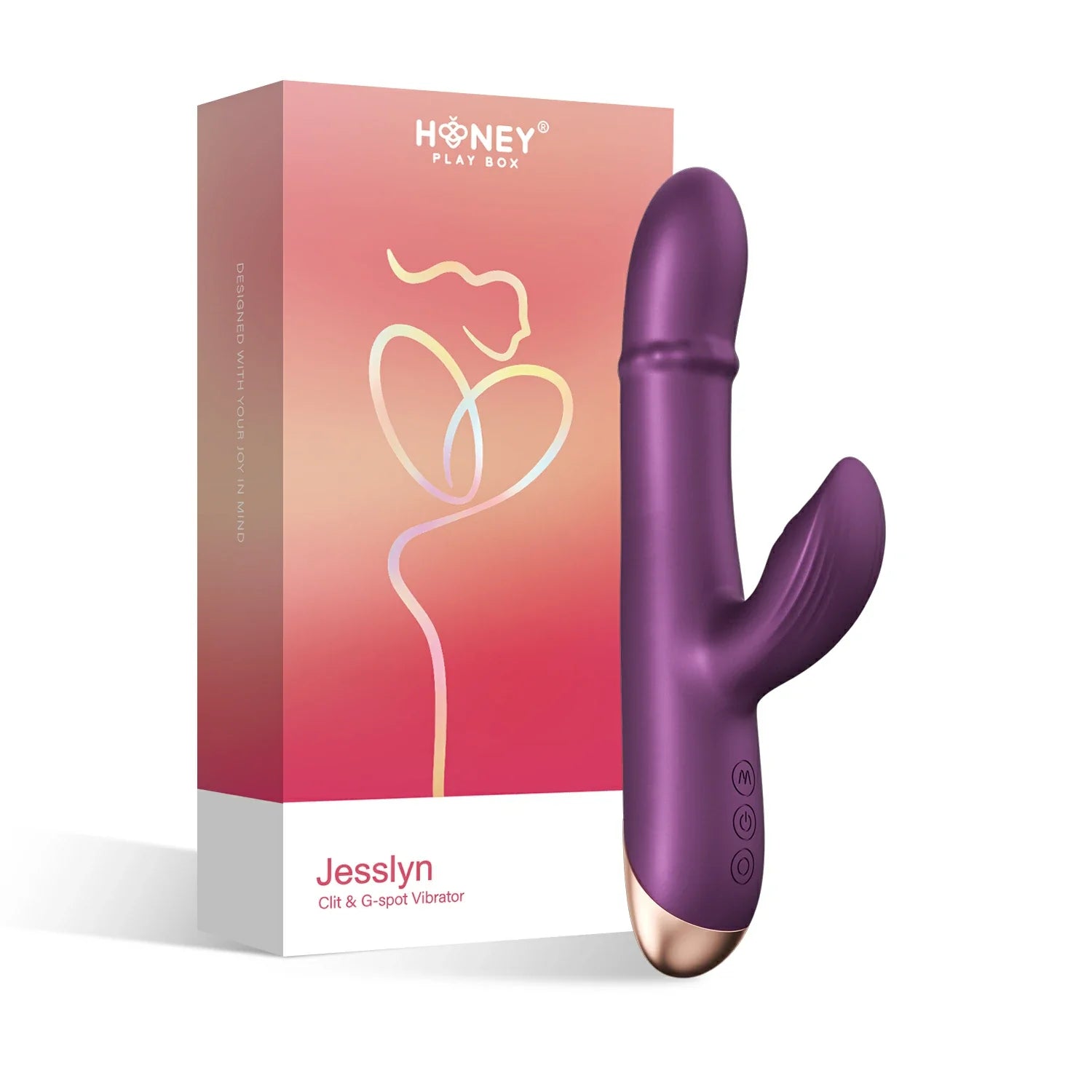 JESSLYN Tapping stimolatore del clitoride vibratore del punto G con anello di perline scorrevoli