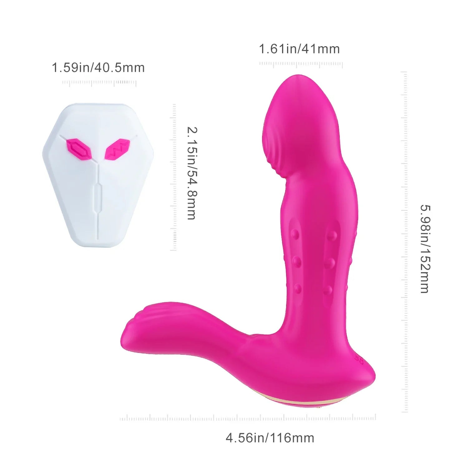 Vibromasseur point G et stimulateur de clitoris télécommandé KYLIE