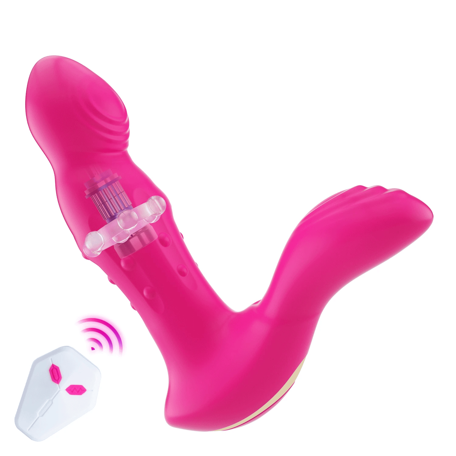 KYLIE Telecomando toccando il vibratore del punto G e lo stimolatore del clitoride