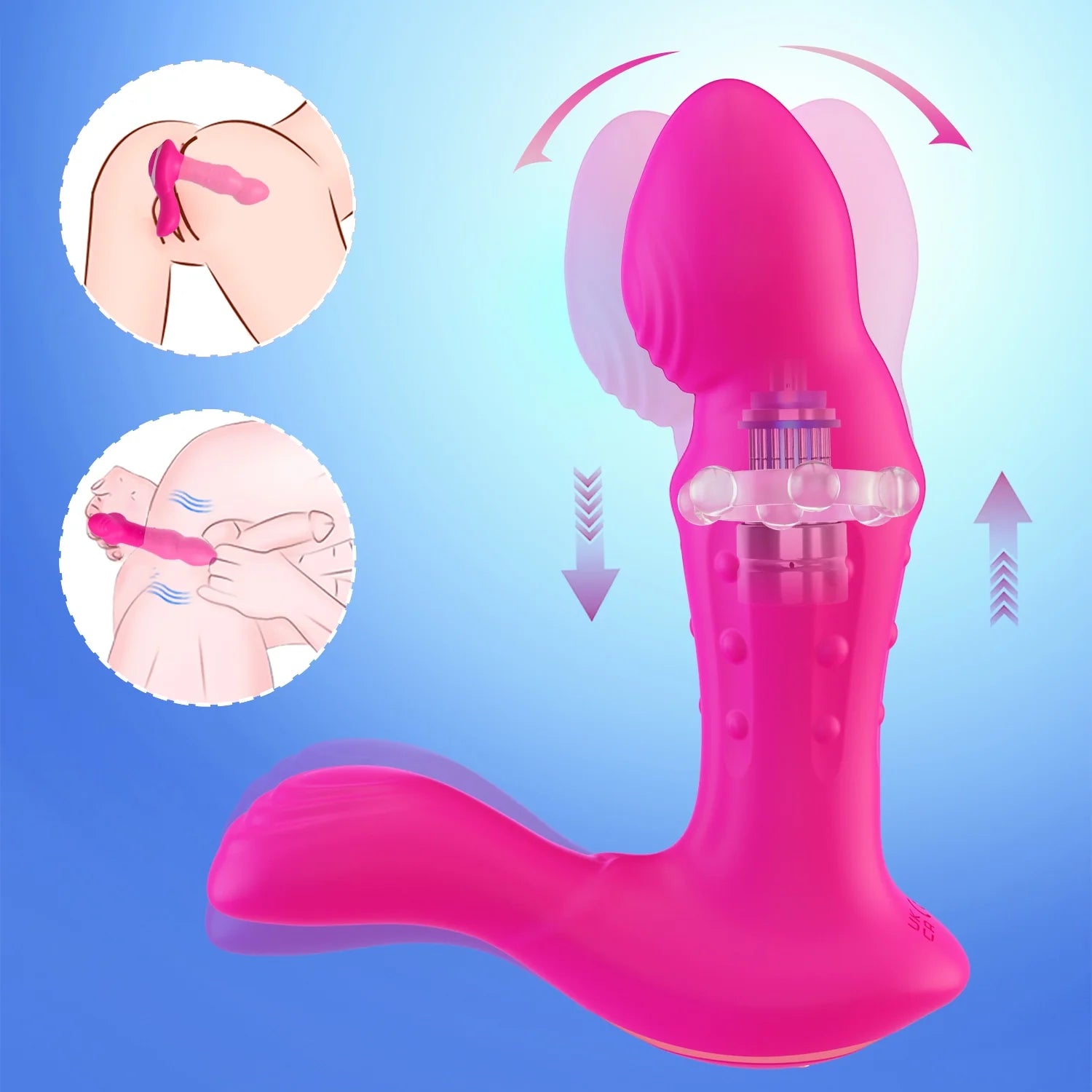 Vibromasseur point G et stimulateur de clitoris télécommandé KYLIE