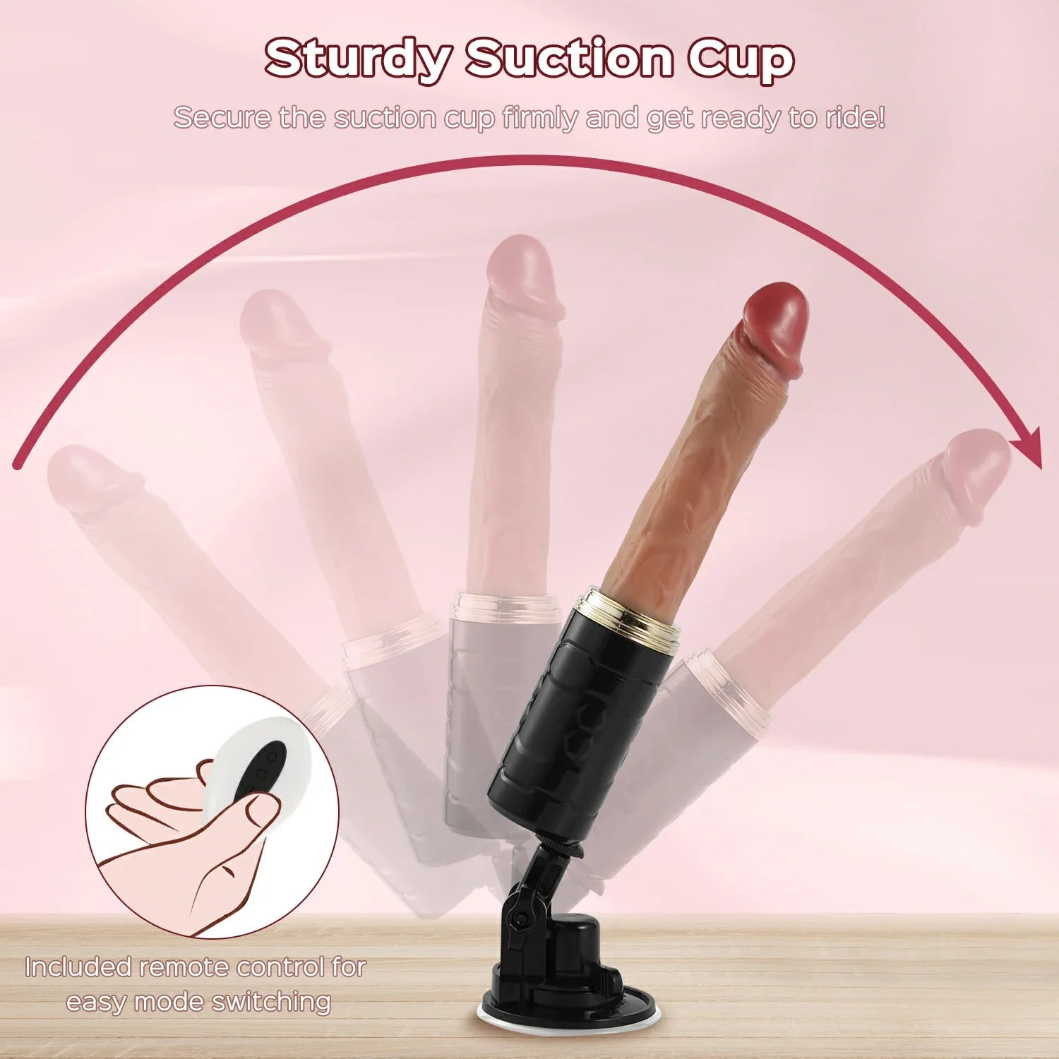 Mikey - Remote Control Thrusting Realistic Dildo Vibrator with Suction Cup