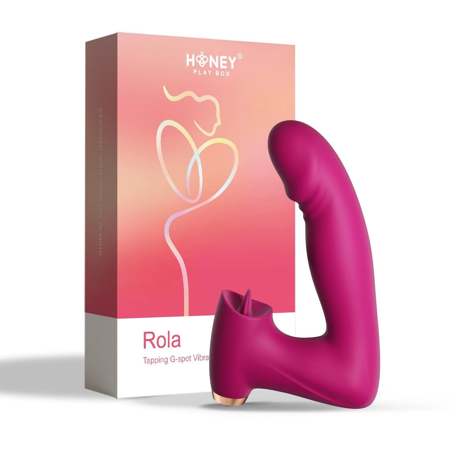ROLA vibratore del punto G che lecca e tocca il clitoride