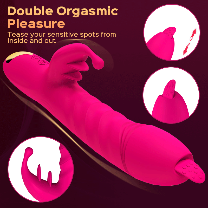 Tentacle Vibe - Thrusting Rabbit Vibrator with Rotation Beads