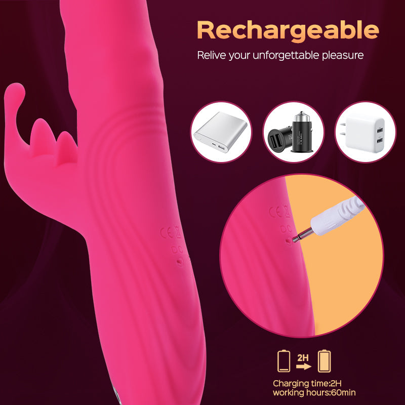 Tentacle Vibe - Vibratore Rabbit potente con sfere rotanti