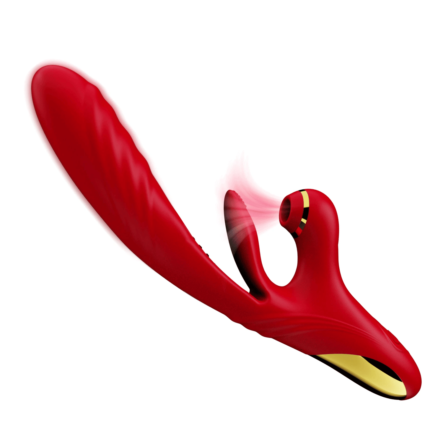 Trinity – Klitoris saugender, mit der Zunge flatternder und stoßender Rabbit-Vibrator