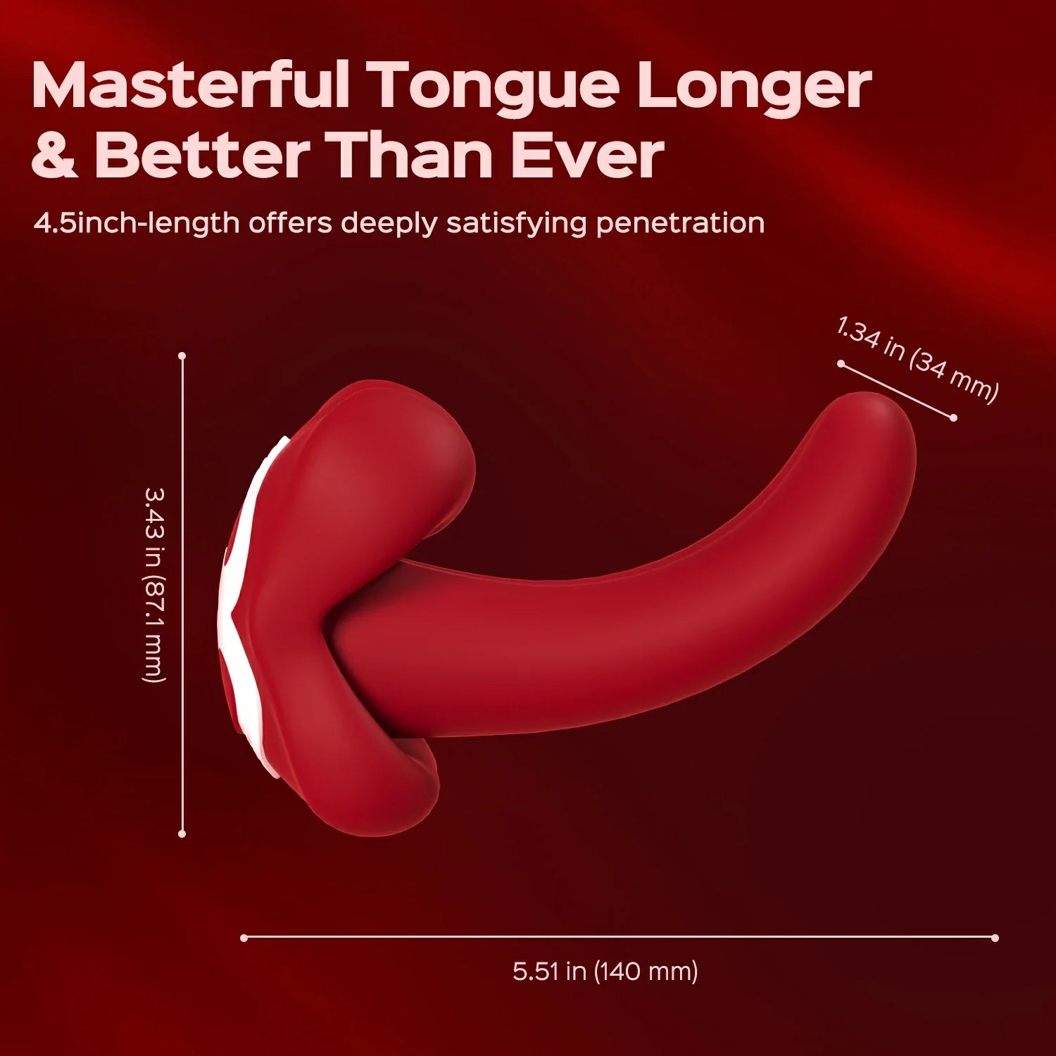 Liplock – Big Mouth rotierender Zungenvibrator mit Fernbedienung